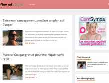 Tablet Screenshot of plan-cul-cougar.fr